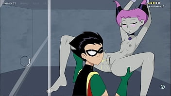 Eighteen Titans Episode 6 - Jinx Pussy training and Raven Big Gray ass